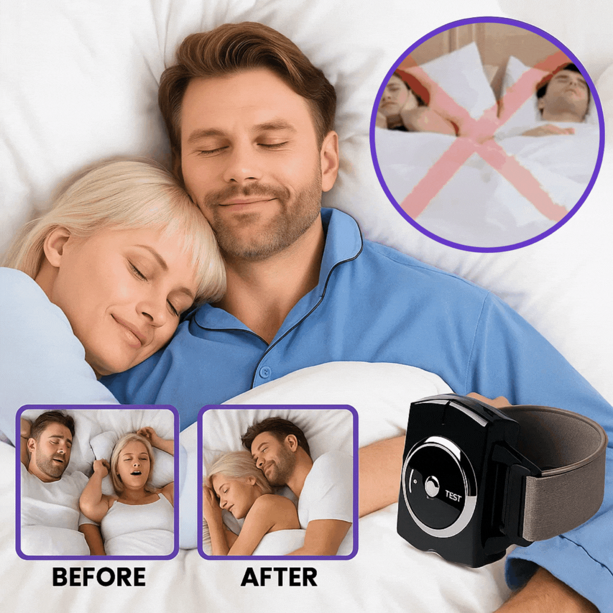 Snorecalm™ Device | Stops 96% of Snoring Instantly!