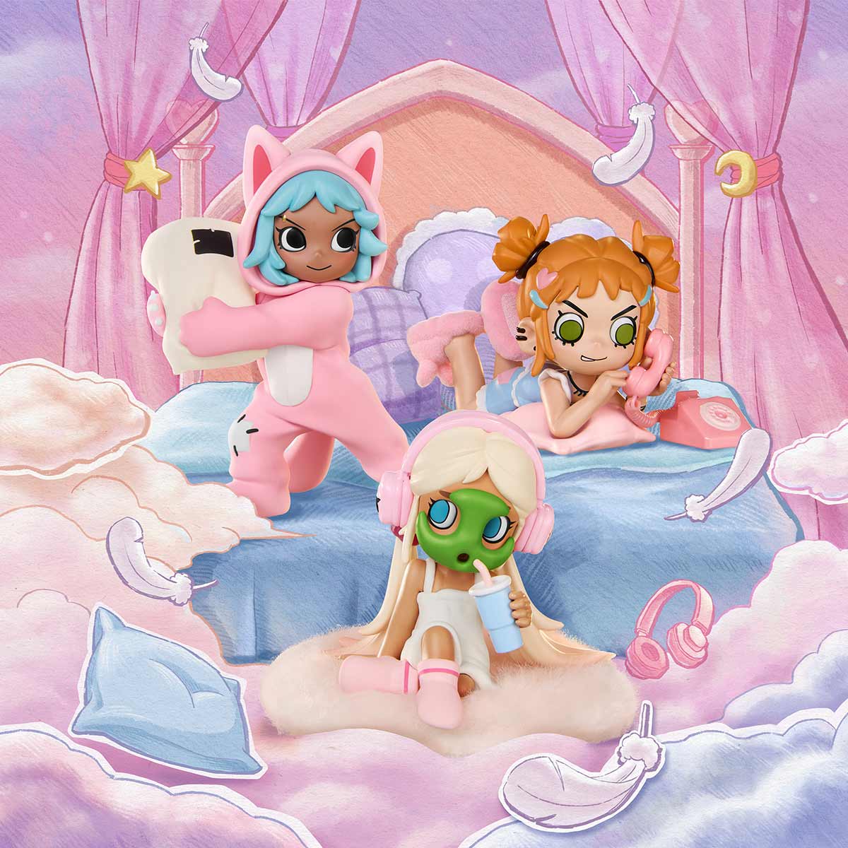 Lil Peach Riot Sleepover Series Figures