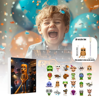 🎊Brainrot Tung Sahur Advent Calendar Christmas Countdown Calendar Decoration Toy Christmas Gift