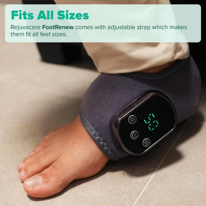 🦶 RelaxStep Electric Foot & Ankle Massager | Heated Wrap for Pain Relief