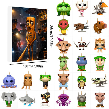 🎊Brainrot Tung Sahur Advent Calendar Christmas Countdown Calendar Decoration Toy Christmas Gift