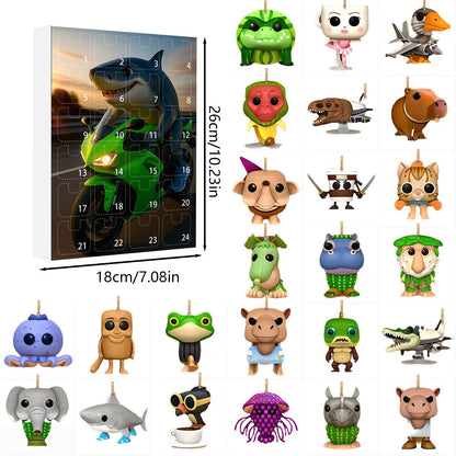🎊Brainrot Tung Sahur Advent Calendar Christmas Countdown Calendar Decoration Toy Christmas Gift