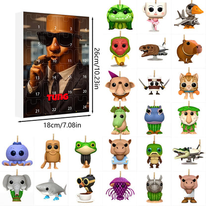🎊Brainrot Tung Sahur Advent Calendar Christmas Countdown Calendar Decoration Toy Christmas Gift
