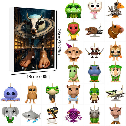 🎊Brainrot Tung Sahur Advent Calendar Christmas Countdown Calendar Decoration Toy Christmas Gift