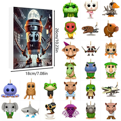 🎊Brainrot Tung Sahur Advent Calendar Christmas Countdown Calendar Decoration Toy Christmas Gift