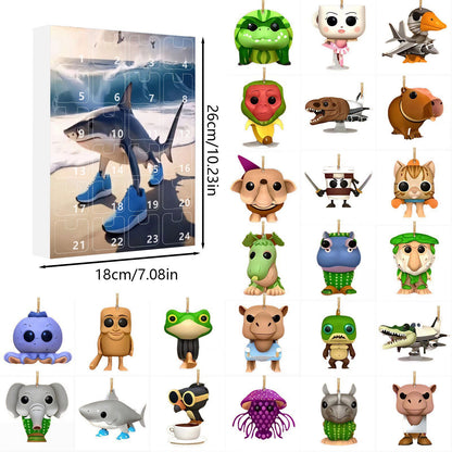 🎊Brainrot Tung Sahur Advent Calendar Christmas Countdown Calendar Decoration Toy Christmas Gift
