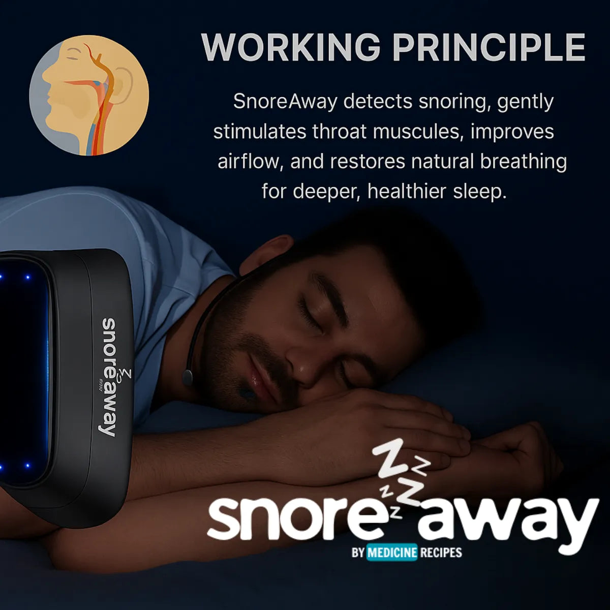 SnoreAway™ | Anti-Snoring Neurostimulation Device