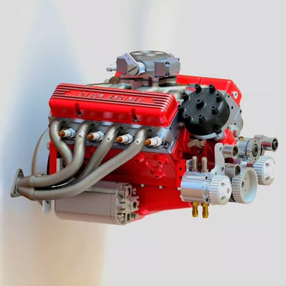 Gasoline OHV V8 Small-block Engine Model Kits